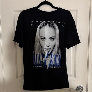 Madonna Graphic Short Sleeve Tee - Black